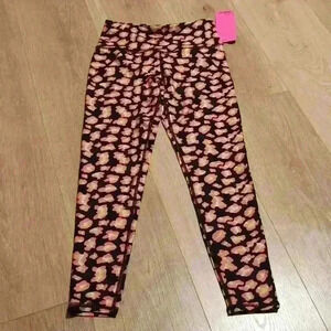 𝅺nwt Betsey Johnson Performance Leggings High Rise 7/8 Length Size: Xs